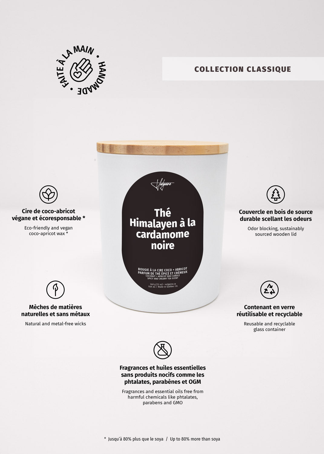 Bougie Thé Himalayen à la cardamome noire
