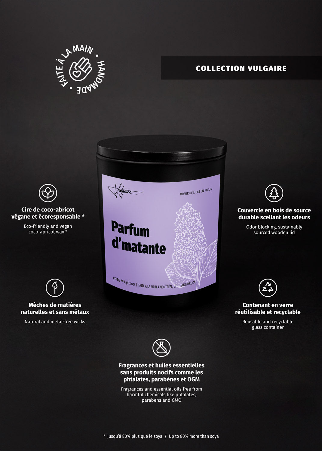 Bougie Parfum d'matante