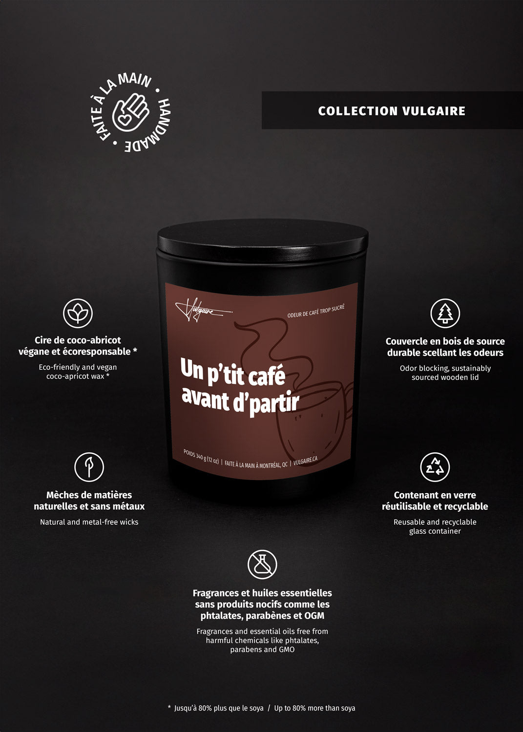 Bougie Un p'tit café avant d'partir