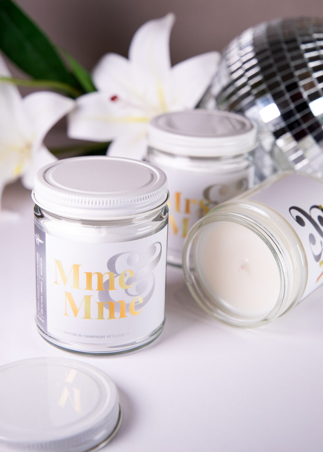 Bougie Nouveaux mariés (versions inclusives disponibles)