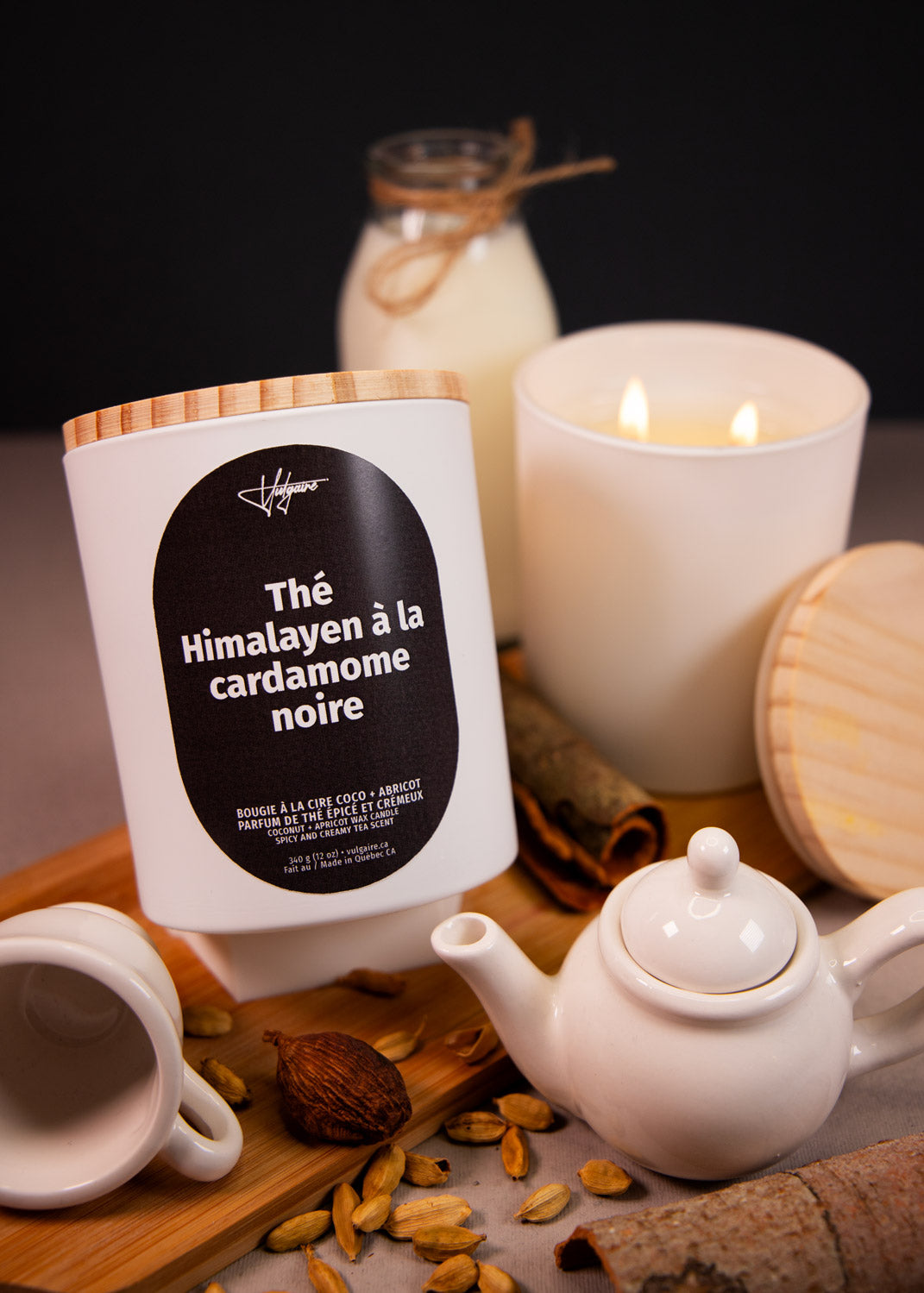 Bougie Thé Himalayen à la cardamome noire