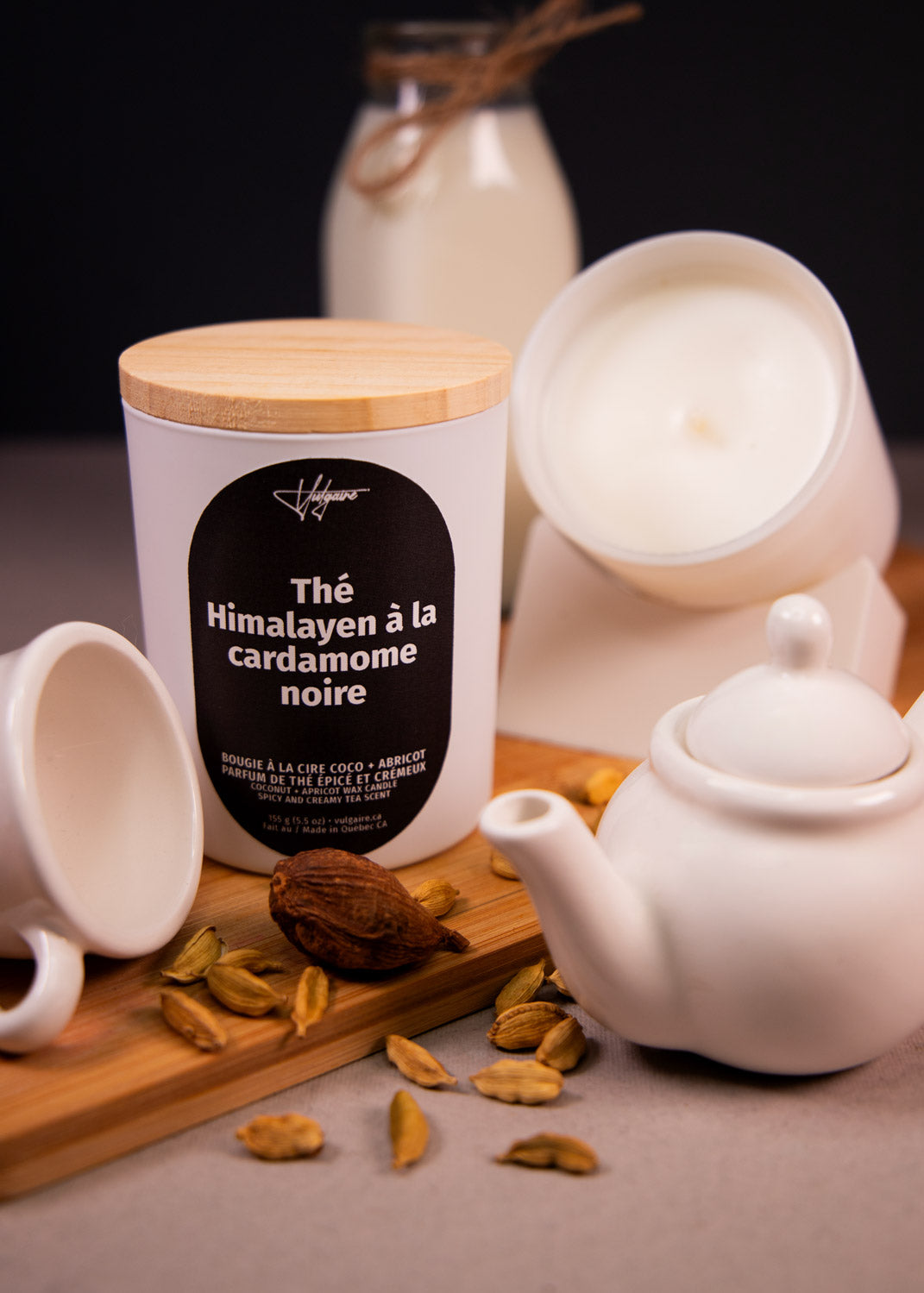 Bougie Thé Himalayen à la cardamome noire