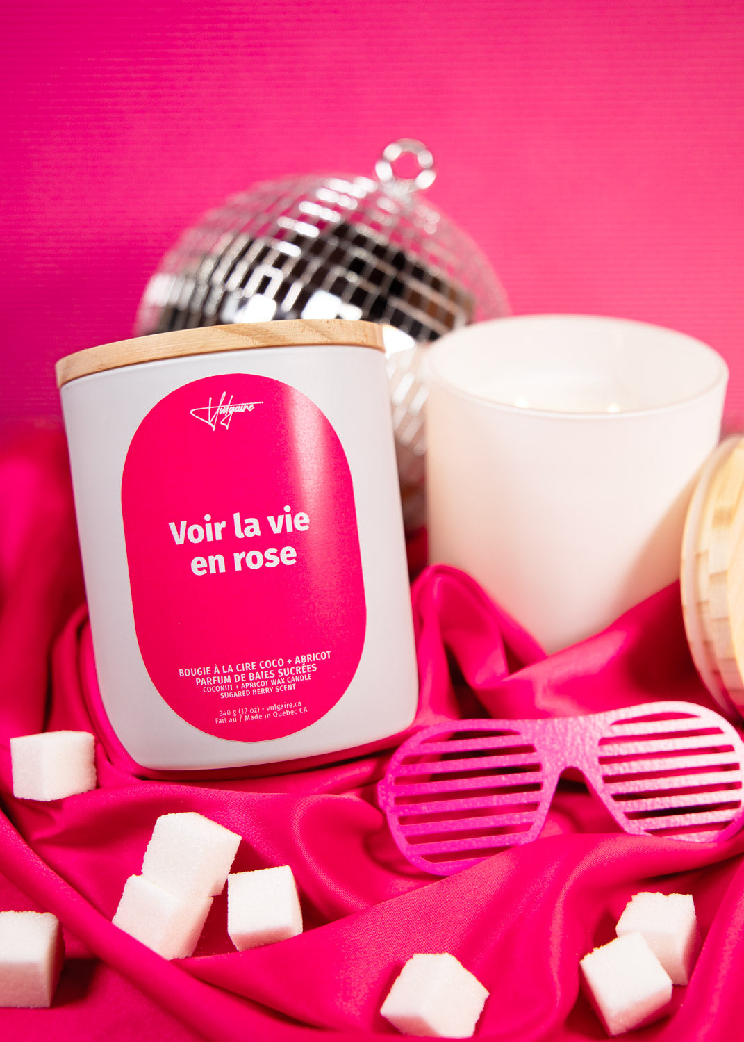 Bougie Voir la vie en rose