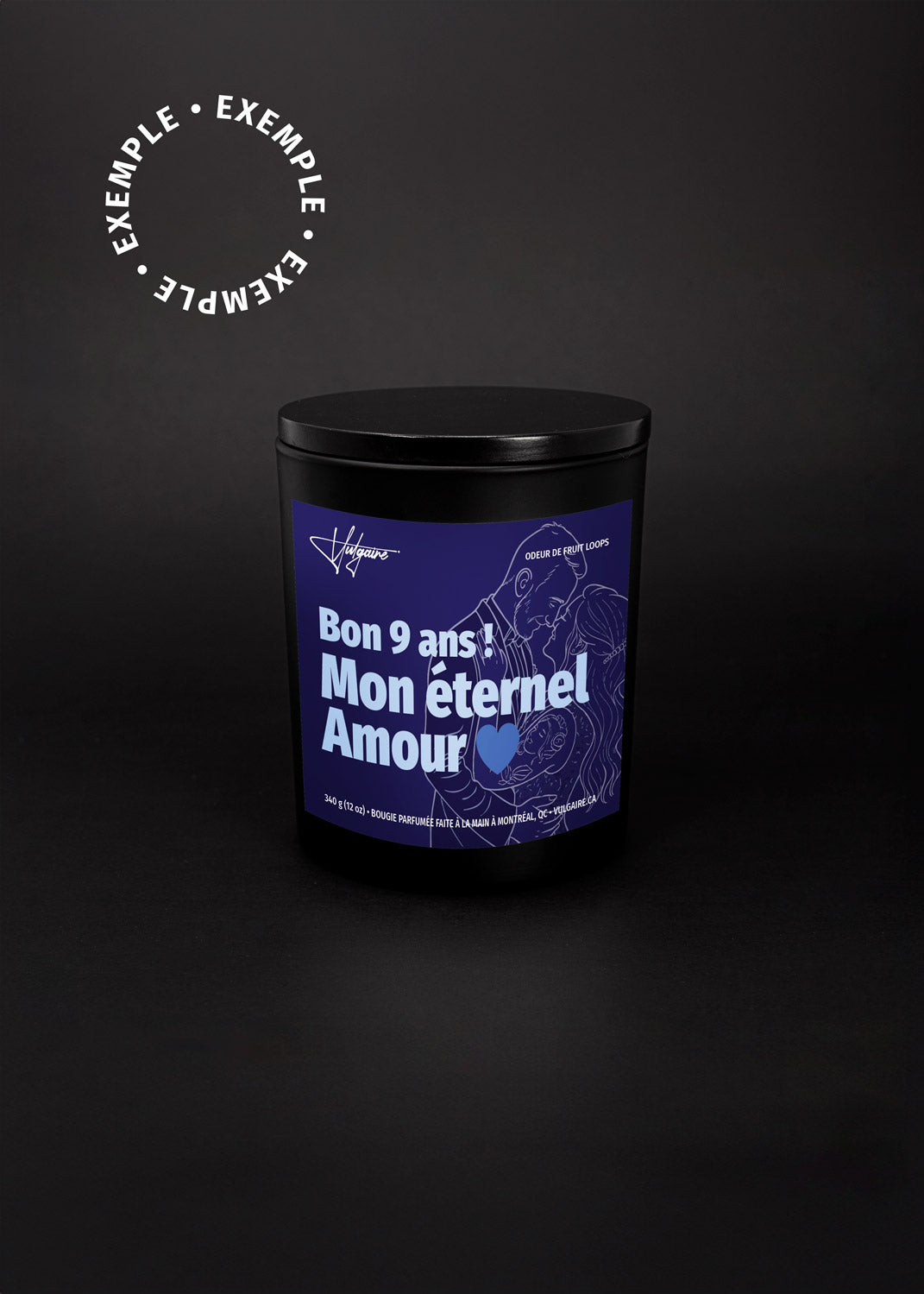 Bougie personnalisée