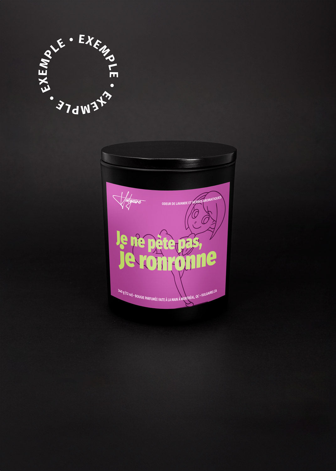 Bougie personnalisée