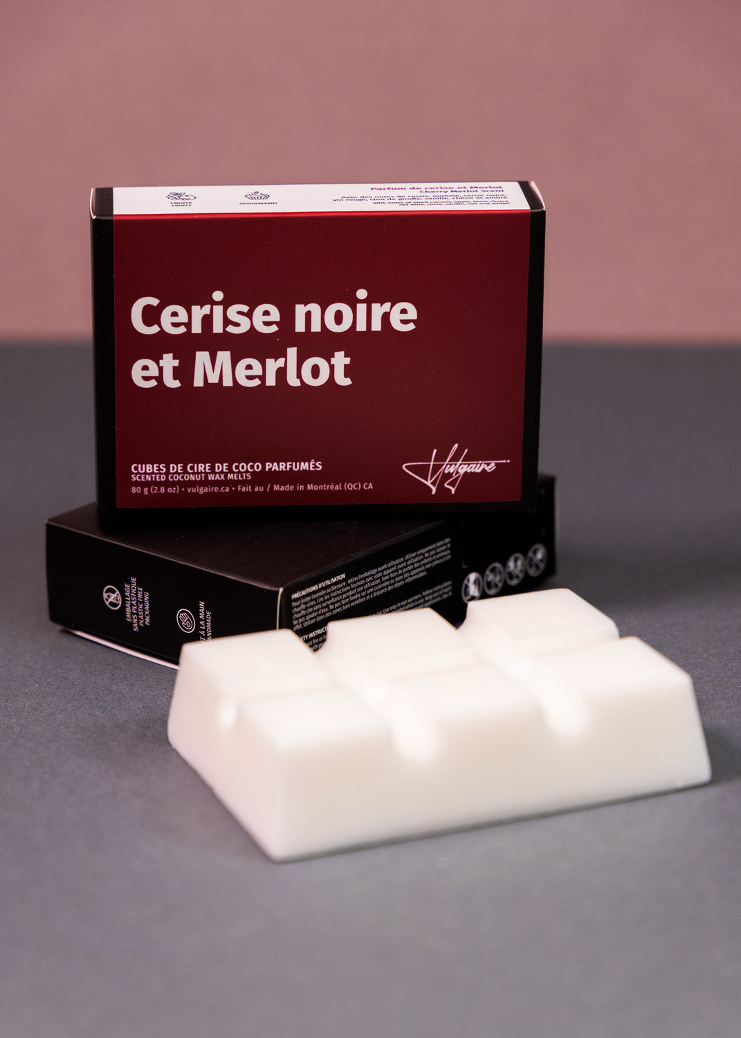 Cubes de cire Cerise noire et Merlot