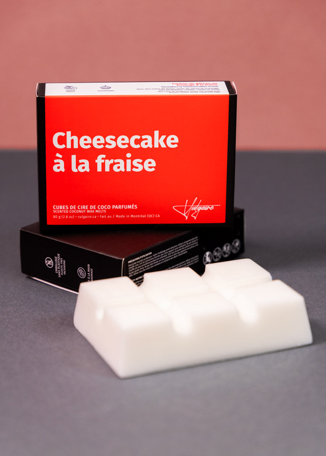 Cubes de cire Cheesecake à la fraise