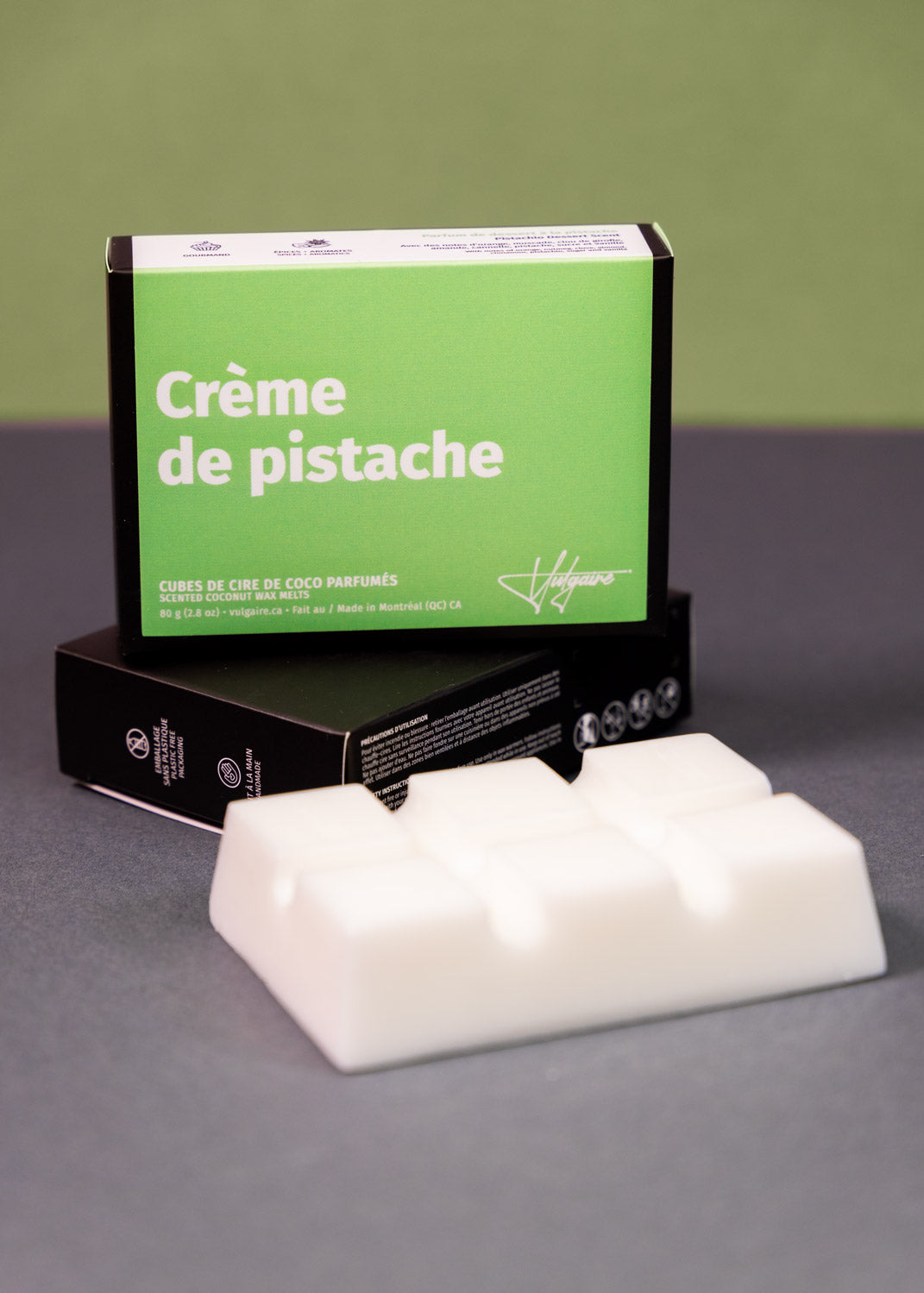 Cubes de cire Crème de pistache