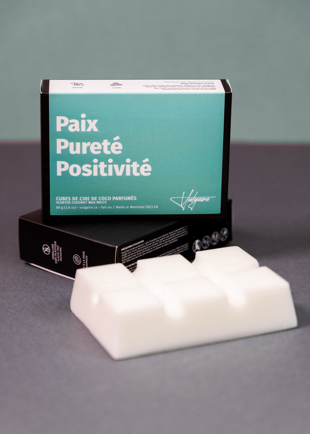 Cubes de cire Paix Pureté Positivité