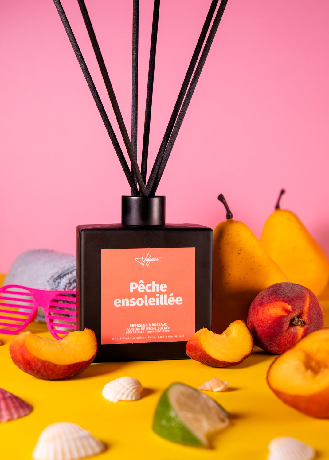 Diffuseur à roseau Pêche ensoleillée
