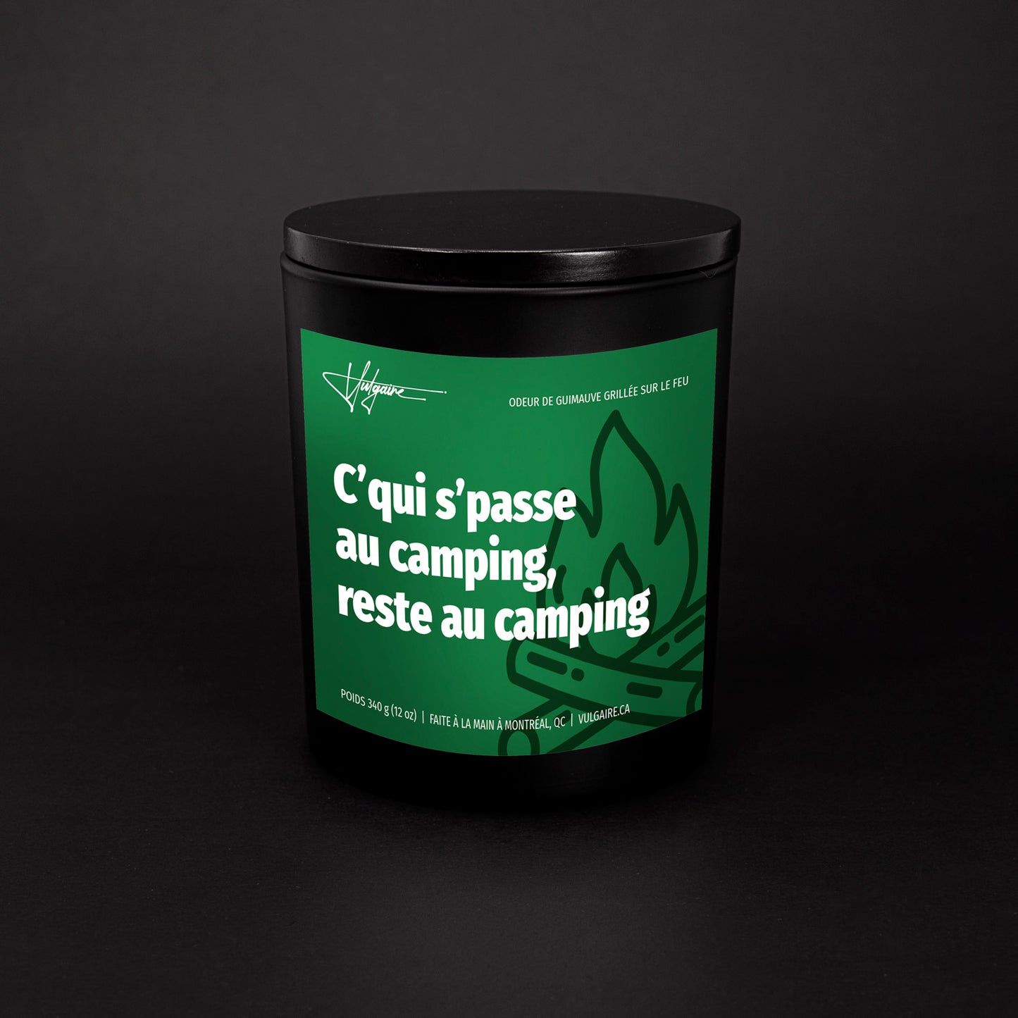 Bougie C'qui s'passe au camping, reste au camping