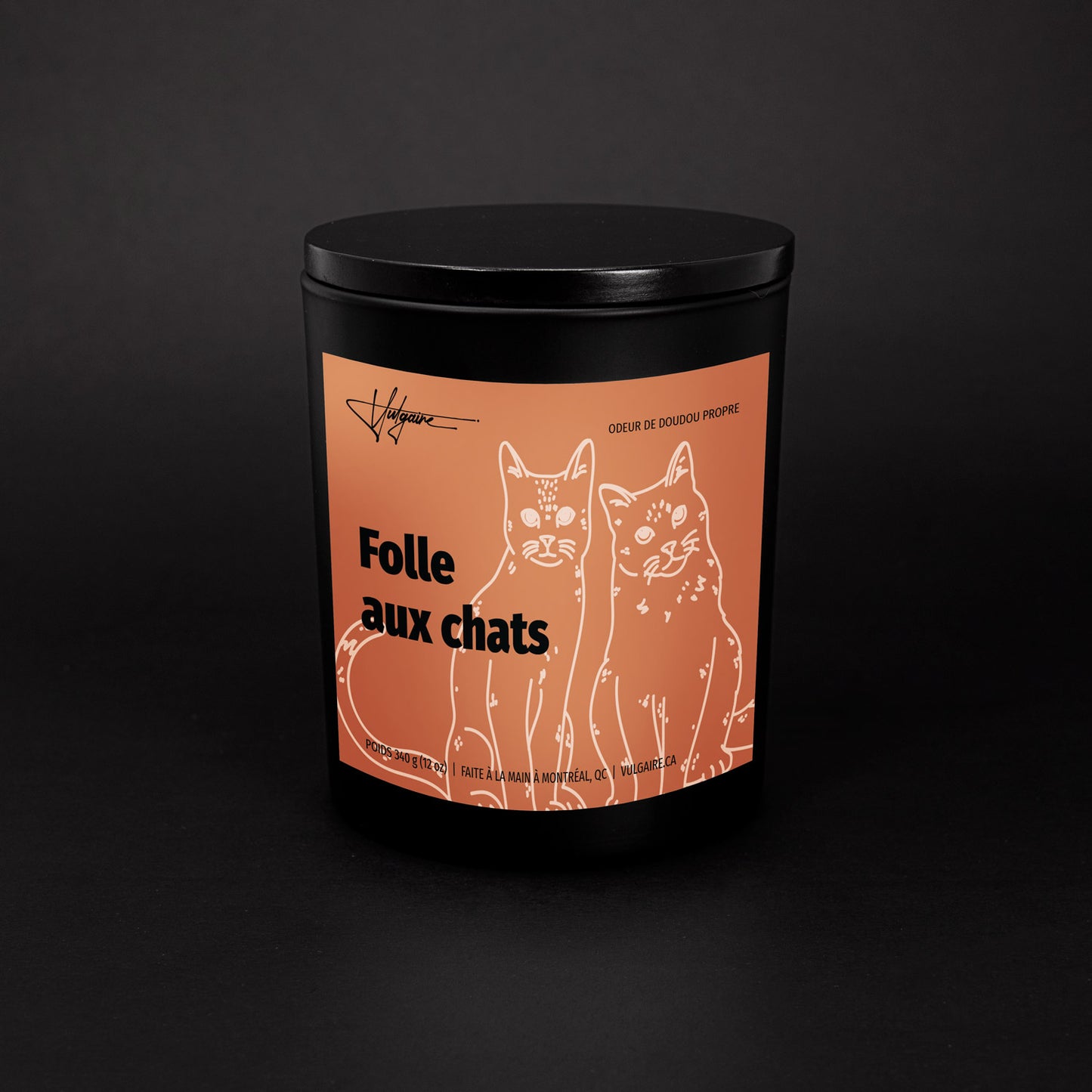 Bougie Folle aux chats