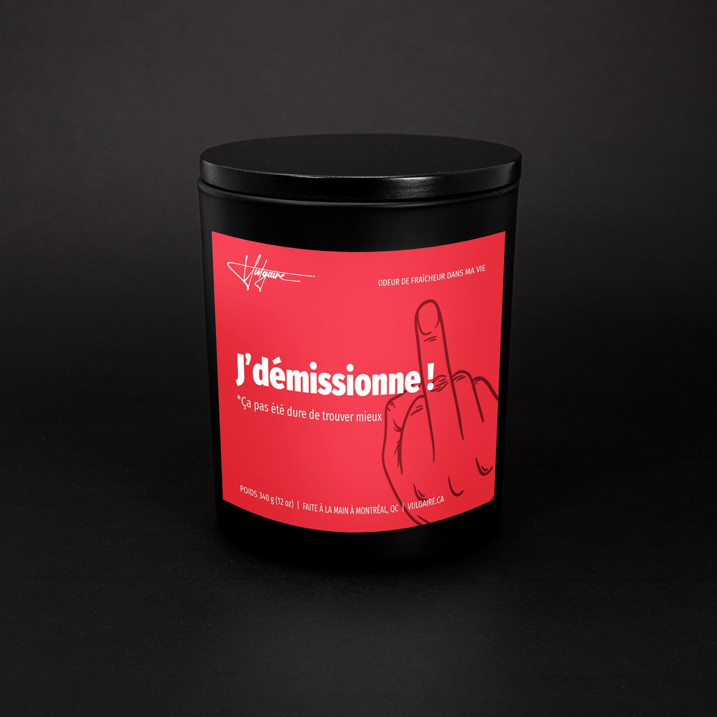 Bougie J'démissionne!