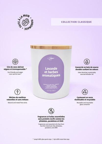 Candle Lavande et herbes aromatiques