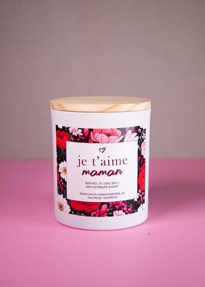 Bougie Je t'aime maman