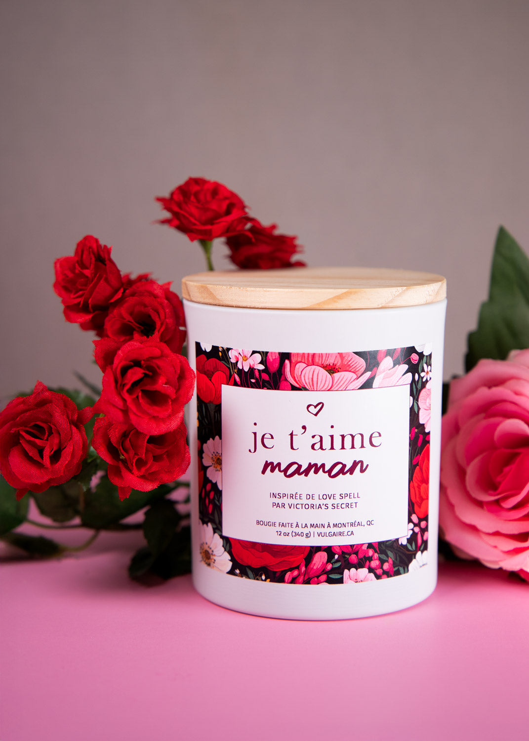 Bougie Je t'aime maman