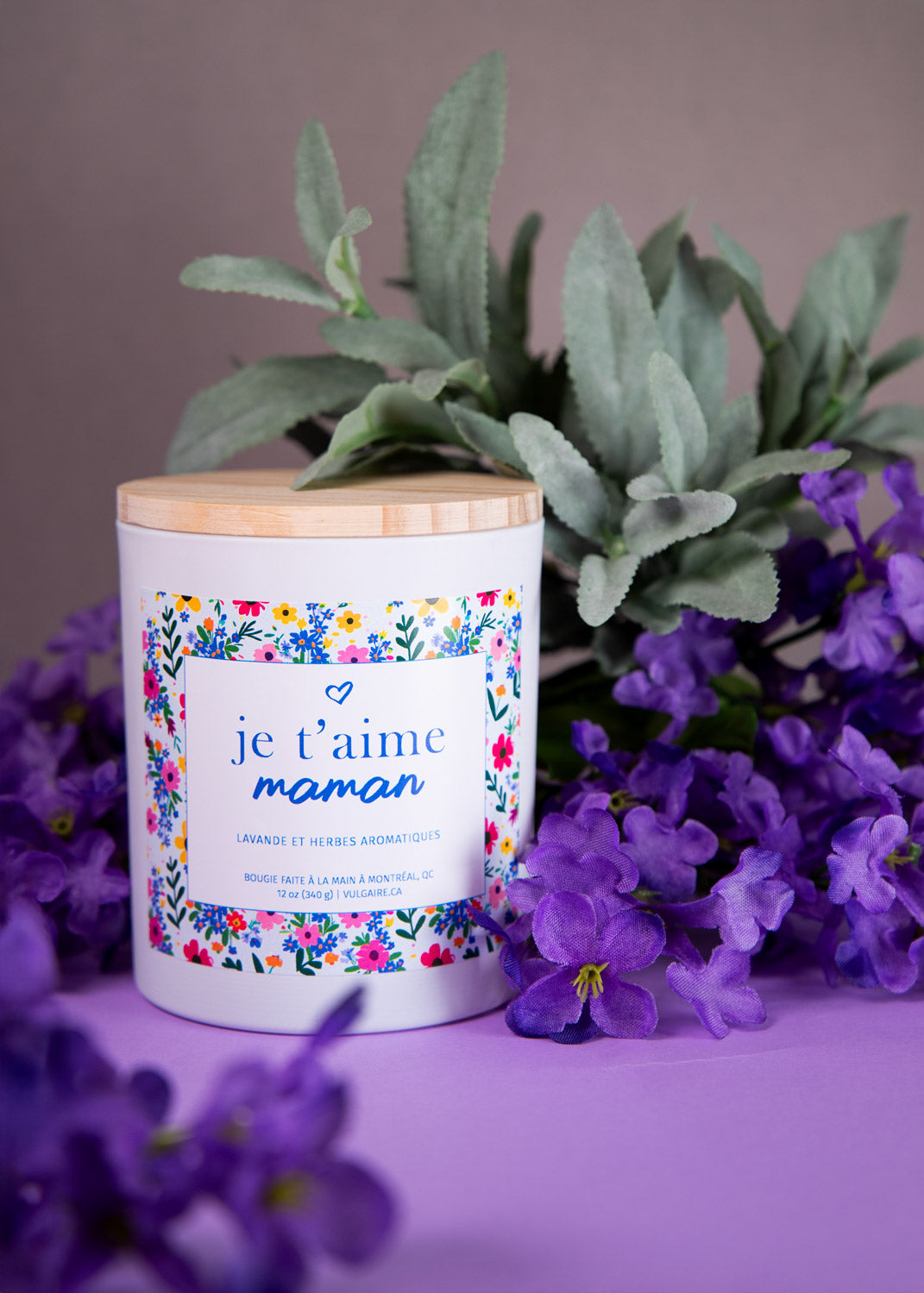 Bougie Je t'aime maman