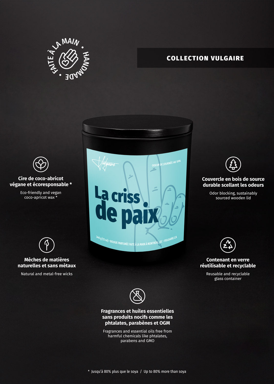 Candle La criss de paix