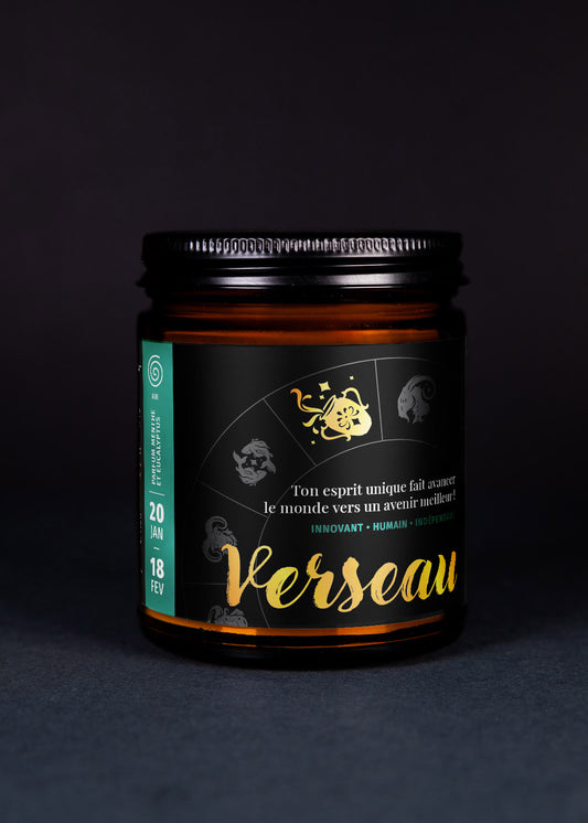 Bougie astrologie - Verseau