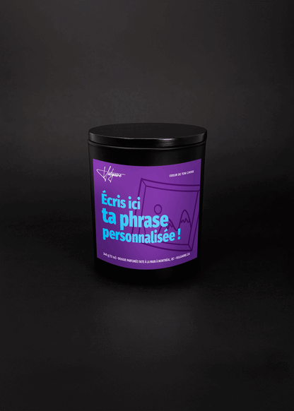 Personalized candle