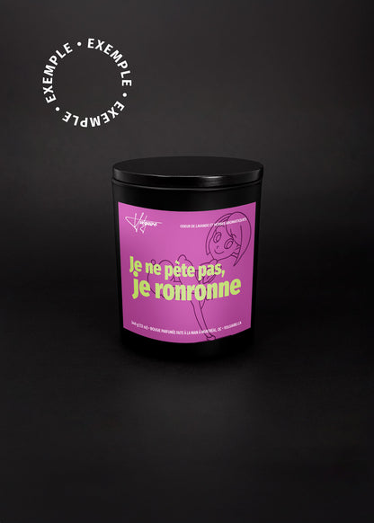 Bougie personnalisée