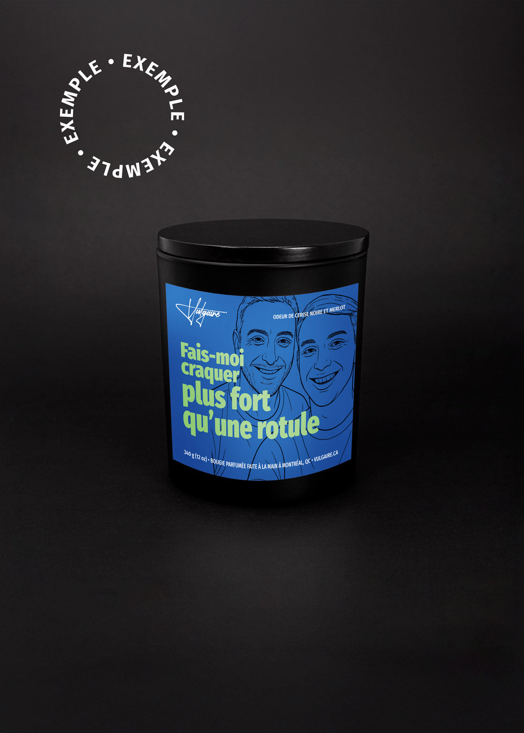 Bougie personnalisée