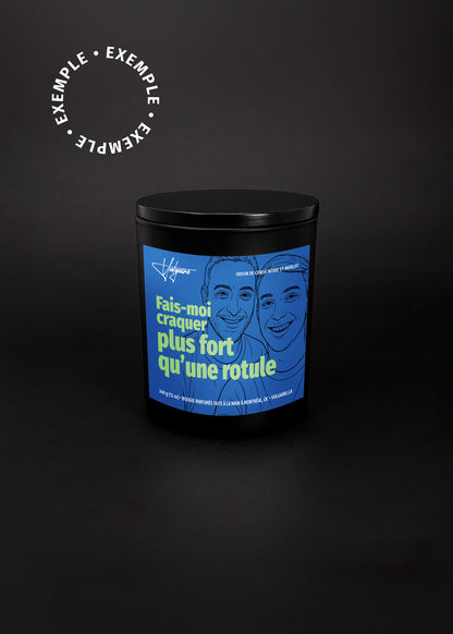Bougie personnalisée