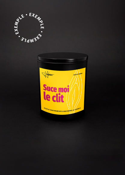 Personalized candle