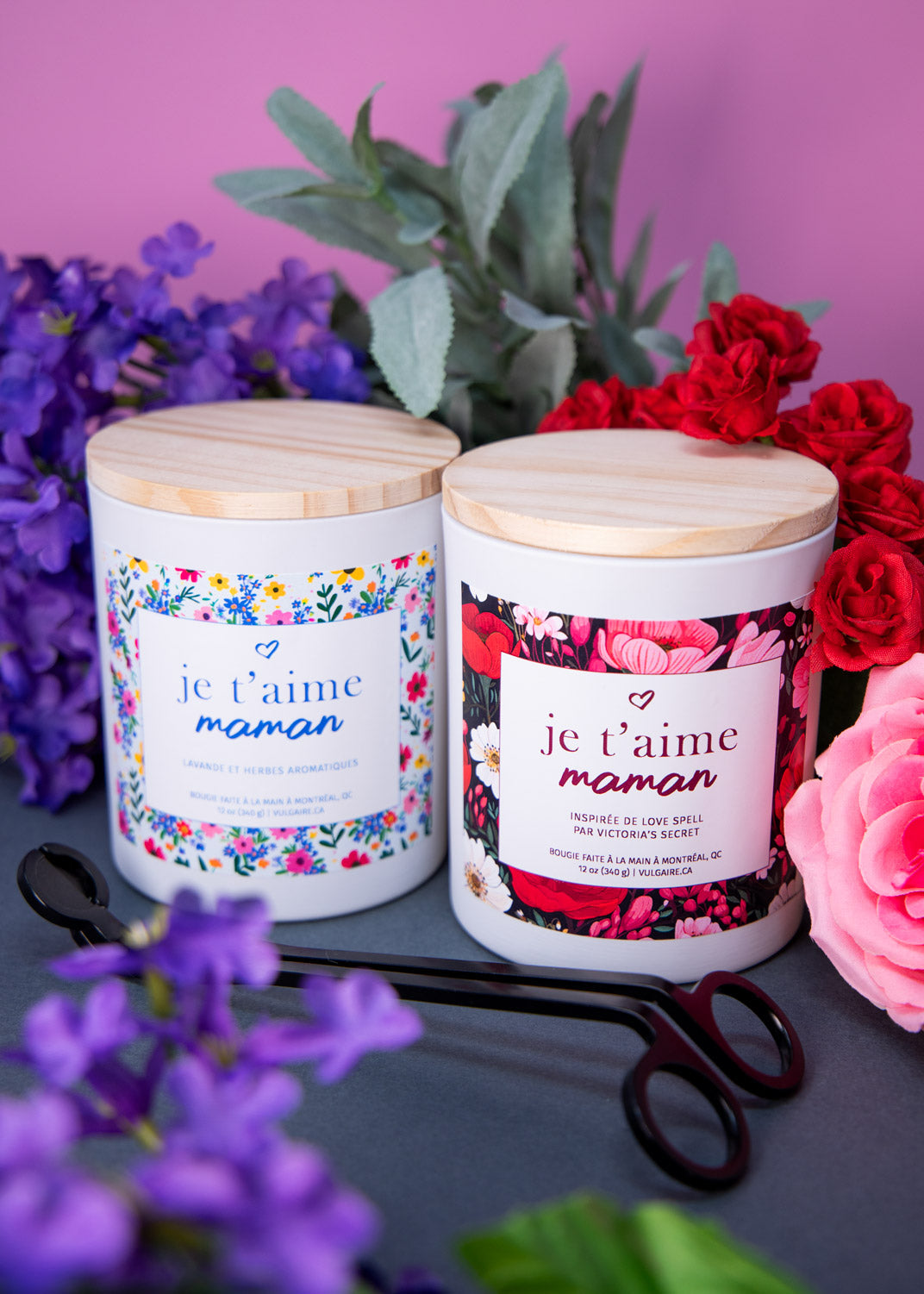 Bougie Je t'aime maman