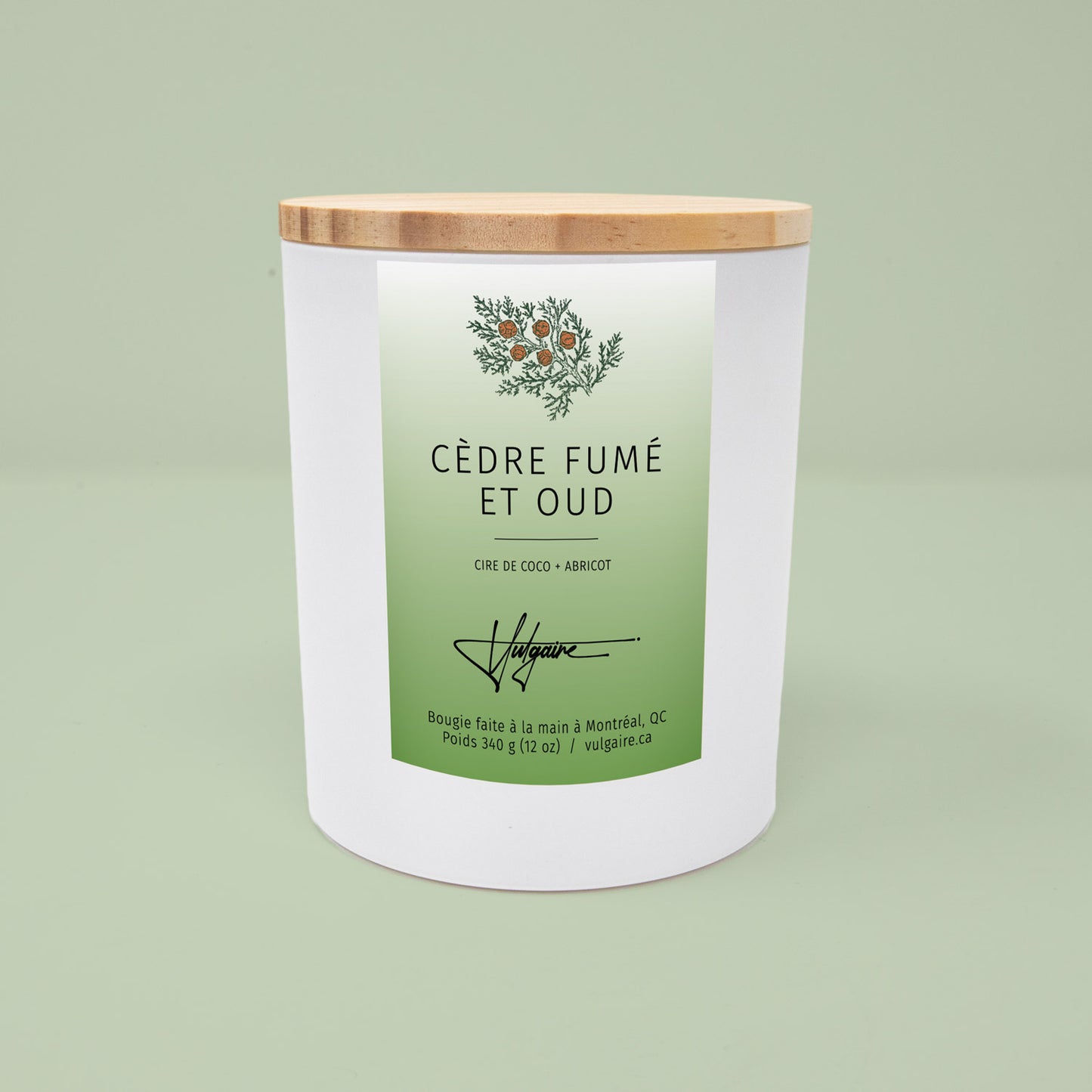 Candle Cèdre fumé et oud